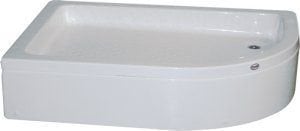 90 x 140 Oval Panelli Duş Teknesi - Sol