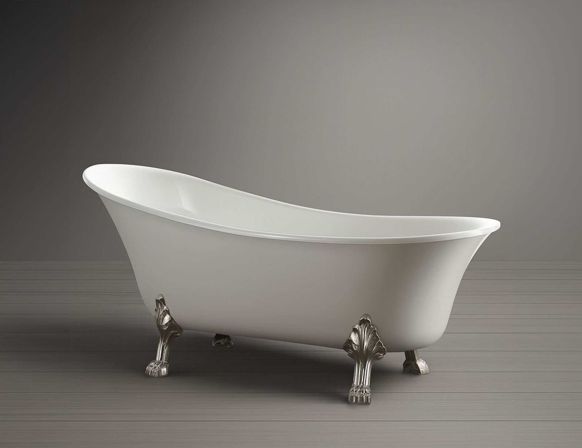 ASLAN AYAKLI KÜVET - BEYAZ