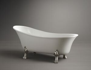 ASLAN AYAKLI KÜVET - BEYAZ