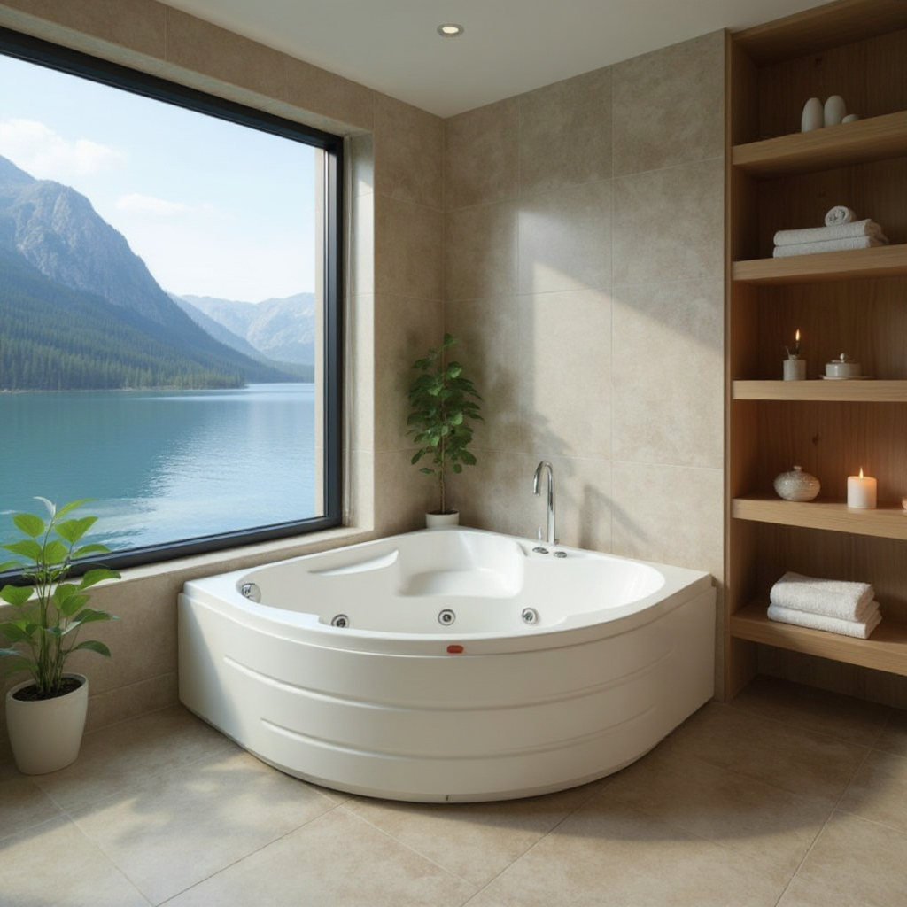 110 x 110 Oval Jakuzi