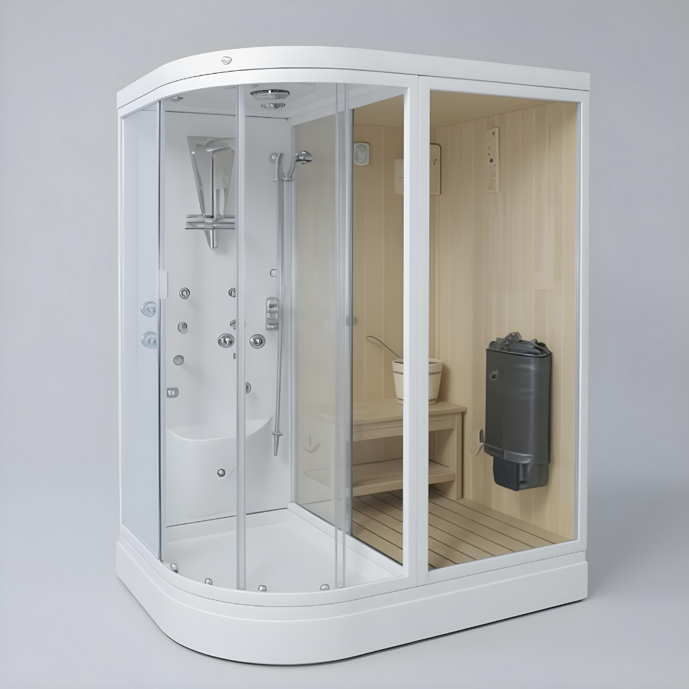 160 x 120 COMPACT SAUNA CAM - SAĞ