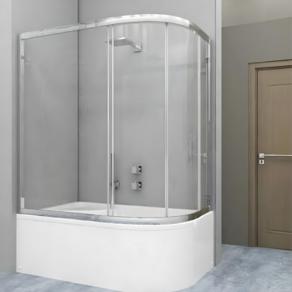 Asimetrik Sol Oval Duşakabin + Küvet
