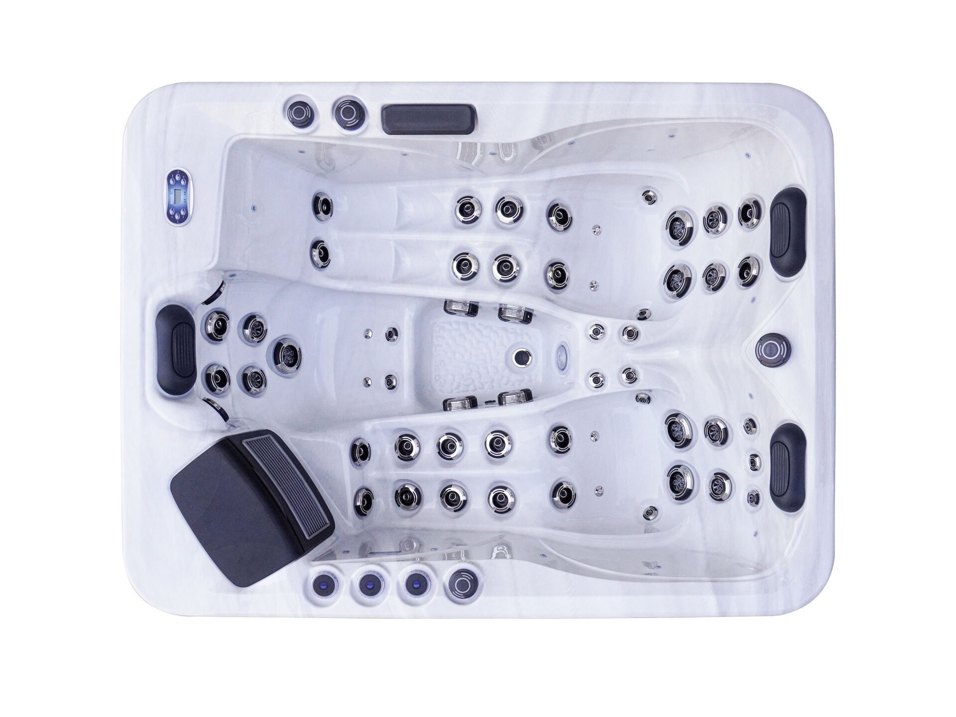 DELUXE Serisi 3 Kişilik Teras ve Bahçe Tipi Dış Mekan Jakuzi – 210 x 165 cm